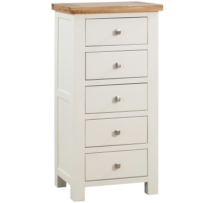 Dorset Painted 5 Drawer Tall Wellington Chest